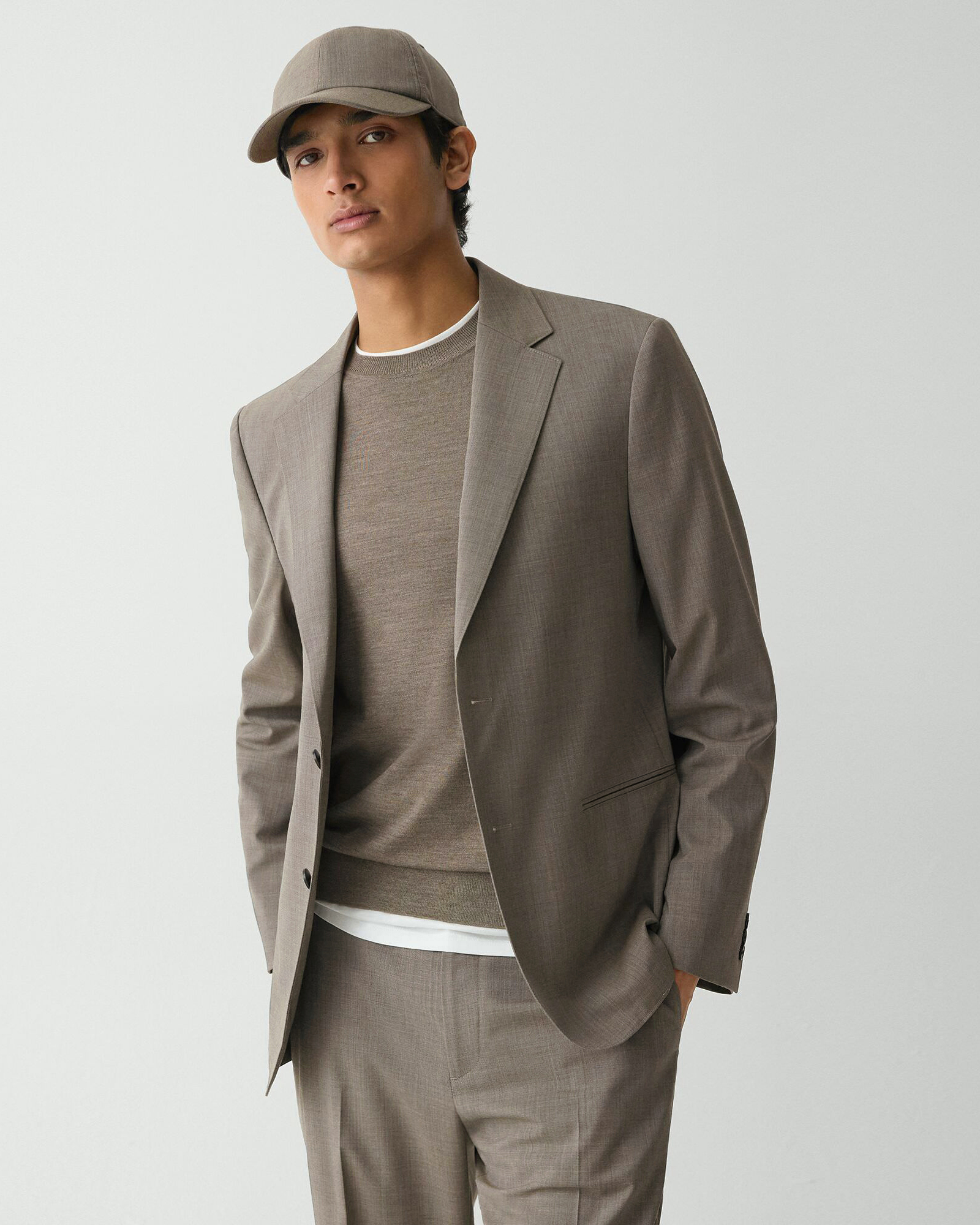 Theory - クリーニング済美品♡THEORY セオリー ジャケットSTAPLEBLAZER ノーカラージャケット SYNTHETIC.CREPE/CLEAN.BLA(500722456
