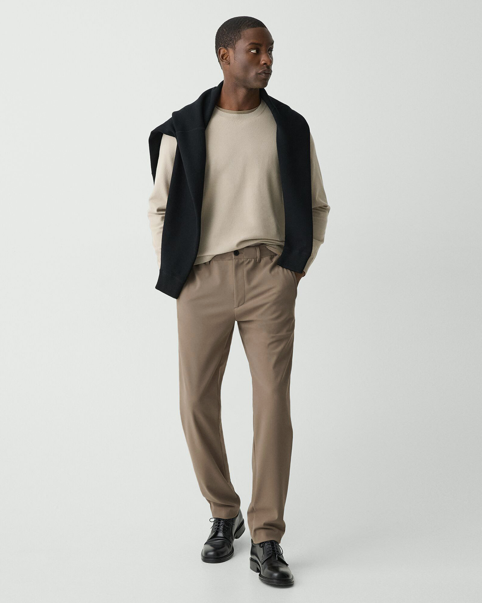 Precision Ponte Curtis Drawstring Pant A | MEN | Theory