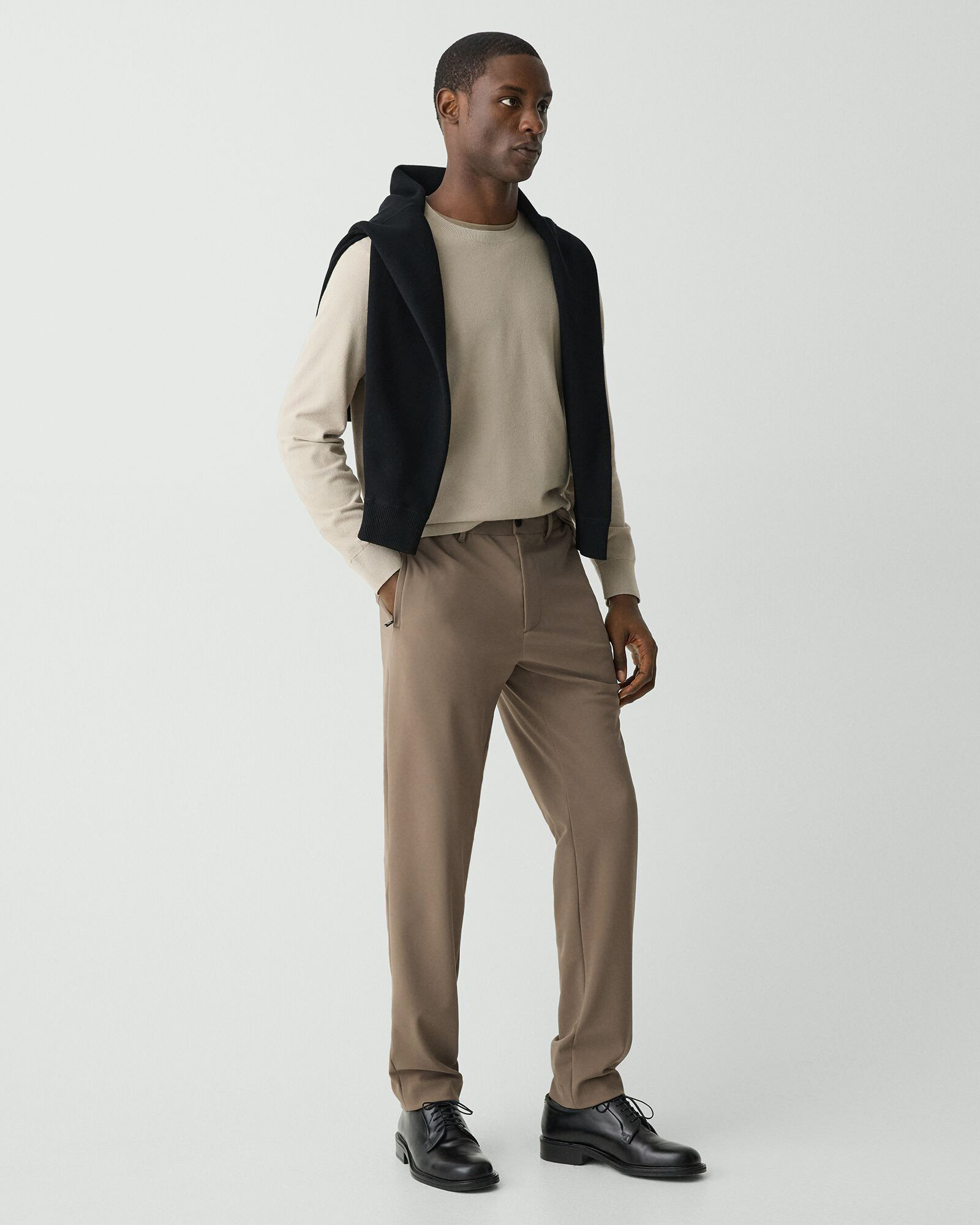 theory Precision Ponte ストレッチ イージー パンツ 43 Theory Men's Zaine Pant in Precision Ponte, Moss at Amazon