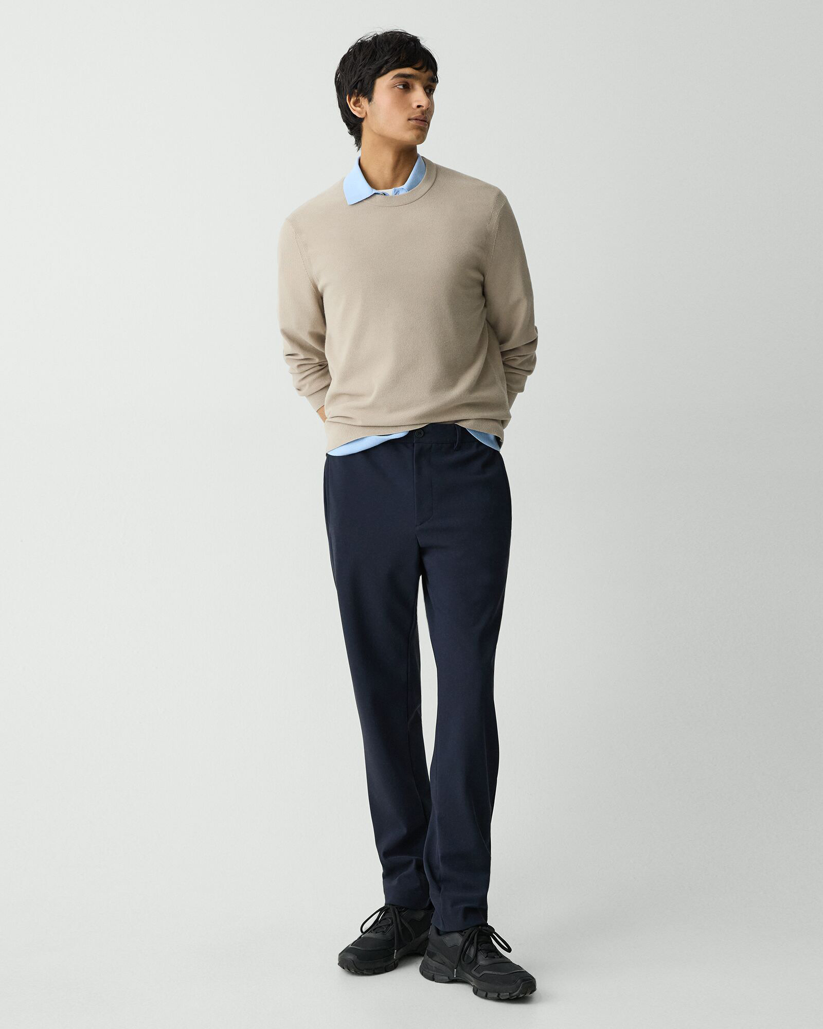 Precision Ponte Curtis Drawstring Pant A | MEN | Theory