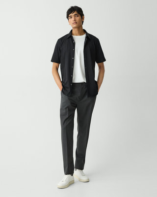 Structure Knit Irving Shirt Shortsleeve | MEN | Theory