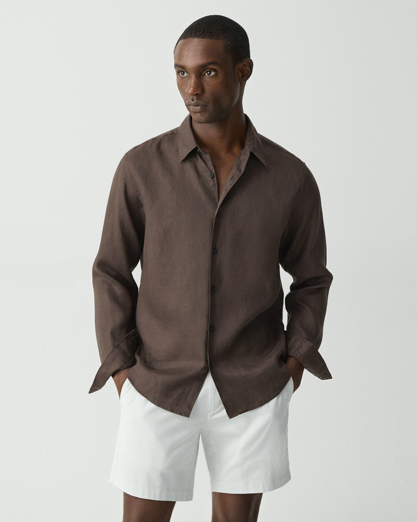 Relaxed Linen Irving Shirt A | MEN | Theory [セオリー] 公式