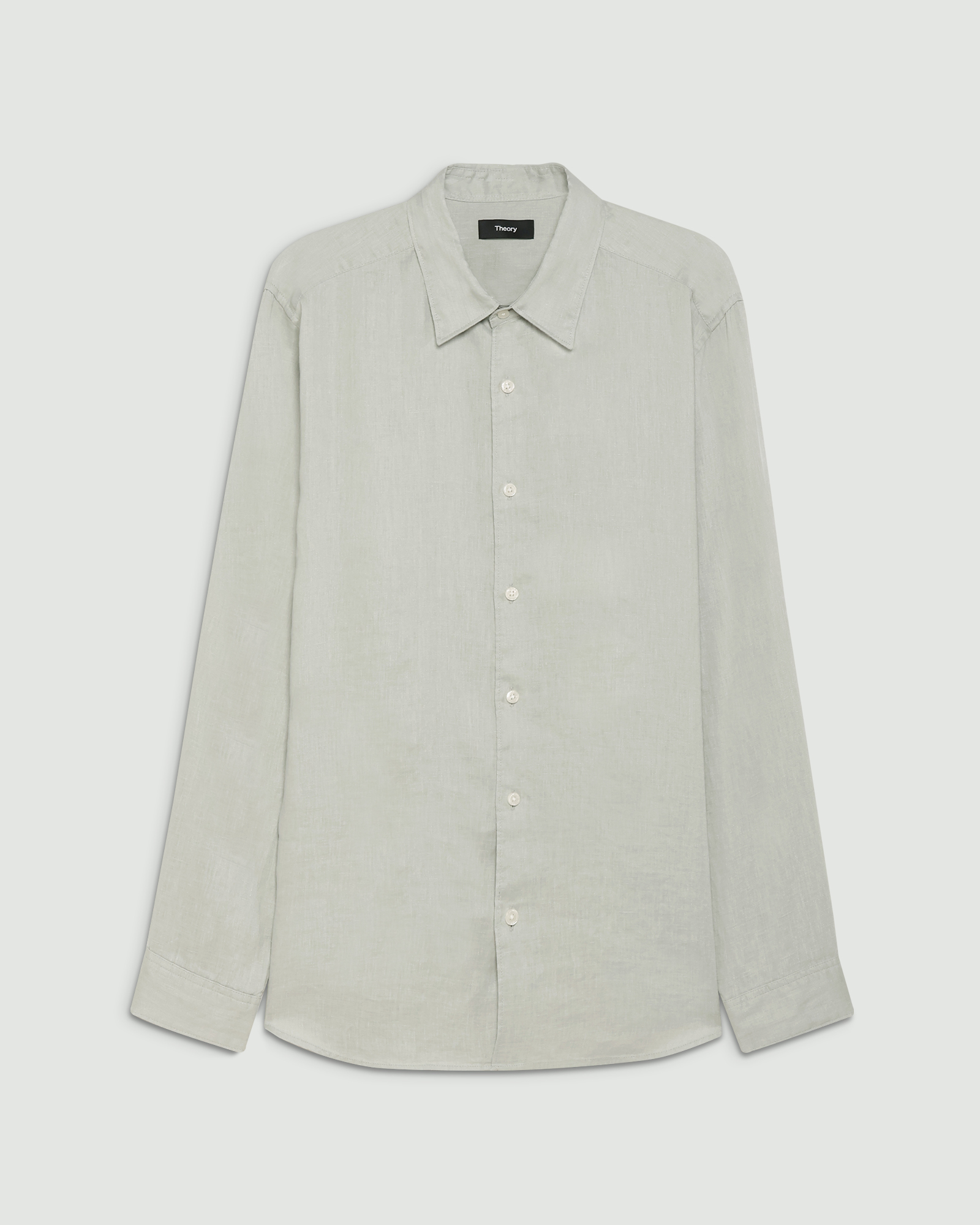 Theory セオリー シルク100%シャツ 近年 ペールグリーン 上品 Theory セオリー シルク100%シャツ 近年 ペールグリーン 上品