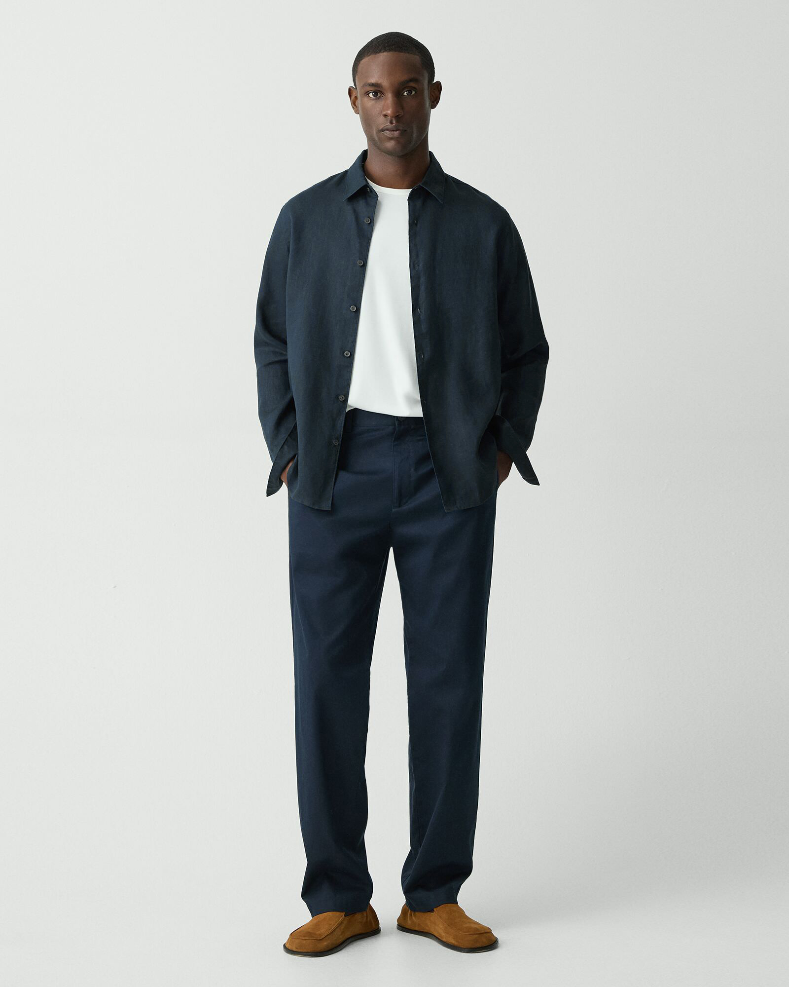 Relaxed Linen Irving Shirt A | MEN | Theory [セオリー] 公式