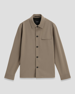 2025年モデル　セオリー シャツブルゾン　Precision Ponte Precision Ponte Snap Overshirt Blouson | MEN | Theory