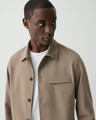 Precision Ponte Overshirt Blouson | MEN | Theory [セオリー
