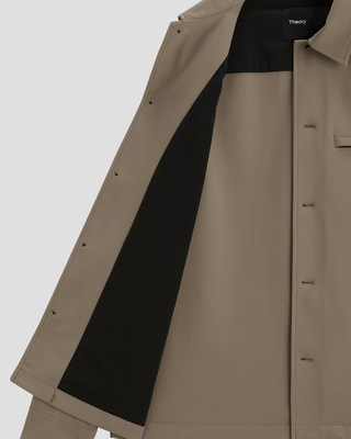 2025年モデル　セオリー シャツブルゾン　Precision Ponte Precision Ponte Overshirt Blouson | MEN | Theory [セオリー