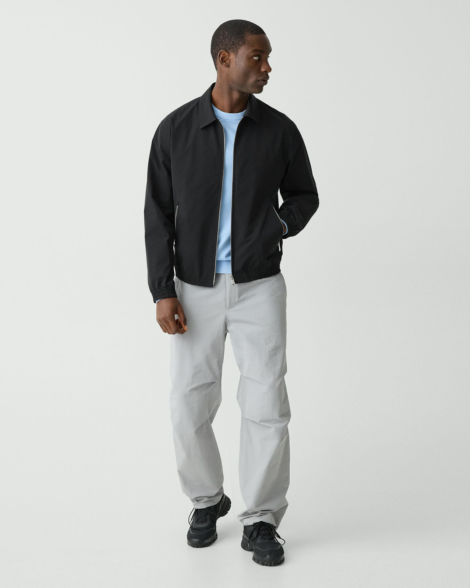 ひろTheory Foundation Twill Zip Blouson Foundation Twill Blouson Zip Jacket | Theory