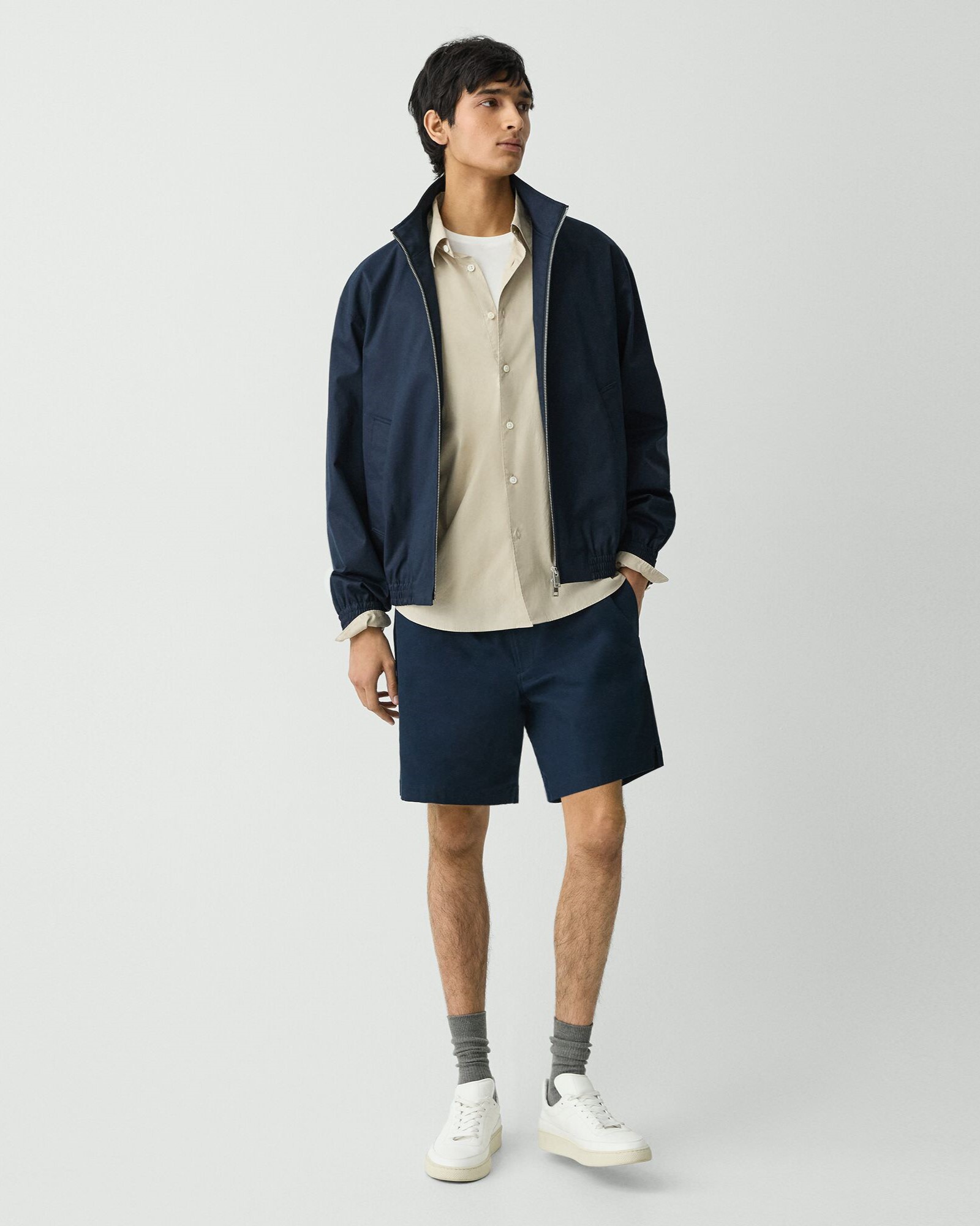 Hanson Twill Stand Collar Blouson | MEN | Theory [セオリー