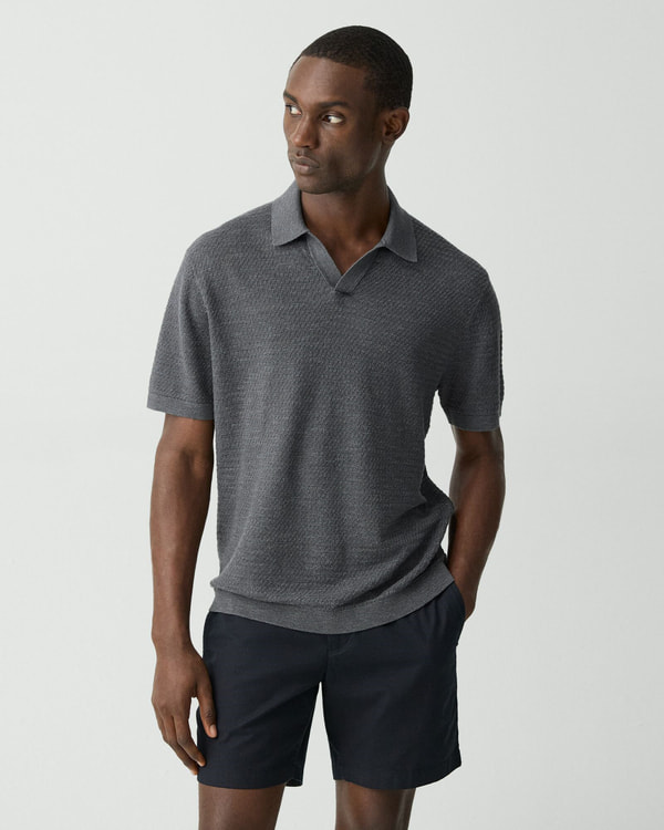 【Theory】Pacific Linen Brenan Polo Sweater 【Theory】Pacific Linen Brenan Polo Sweater