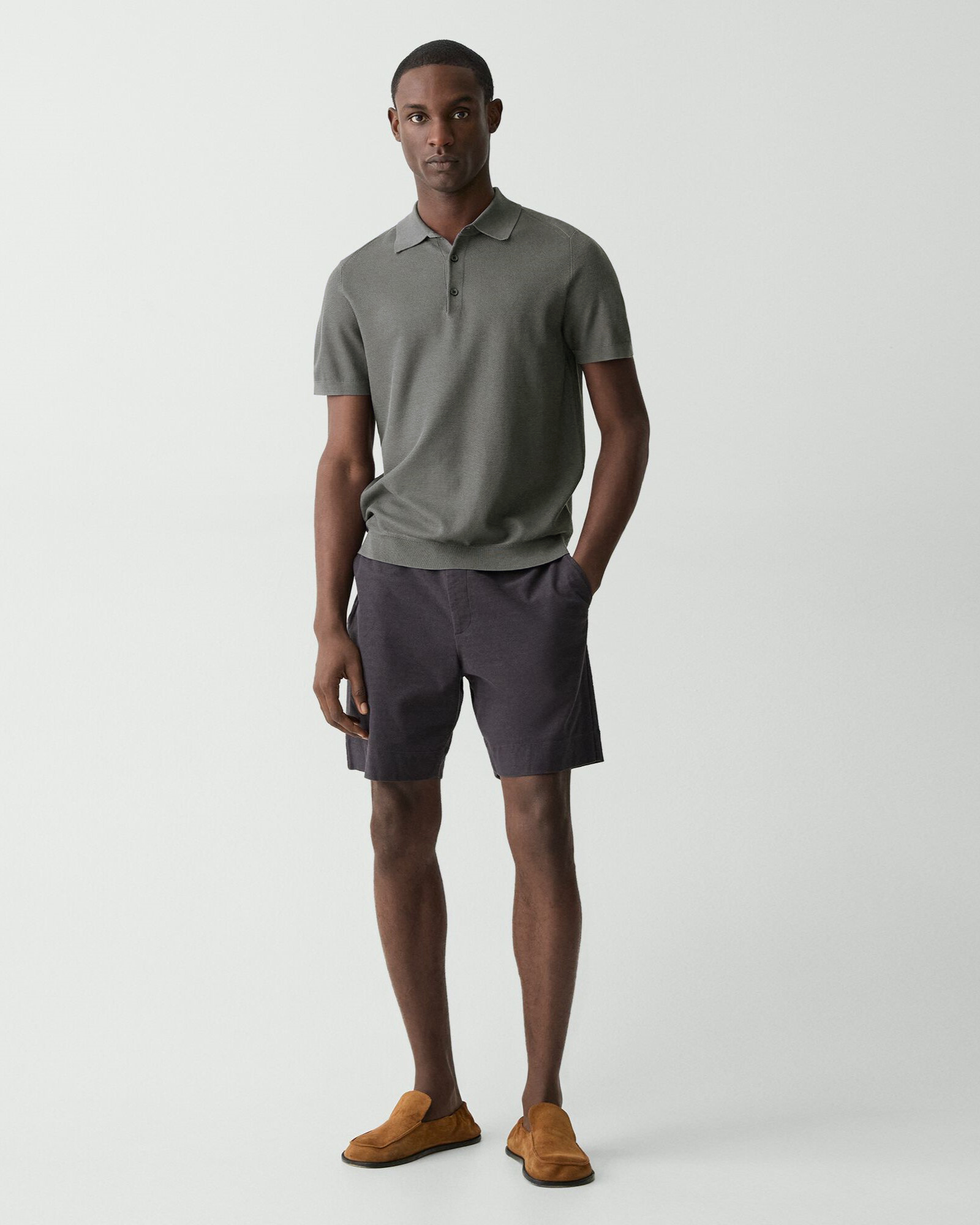 Silk Cotton Polo Sweater | MEN | Theory [セオリー] 公式通販