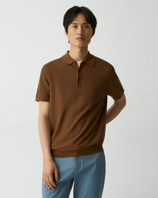 Silk Cotton Polo Sweater | MEN | Theory [セオリー] 公式通販