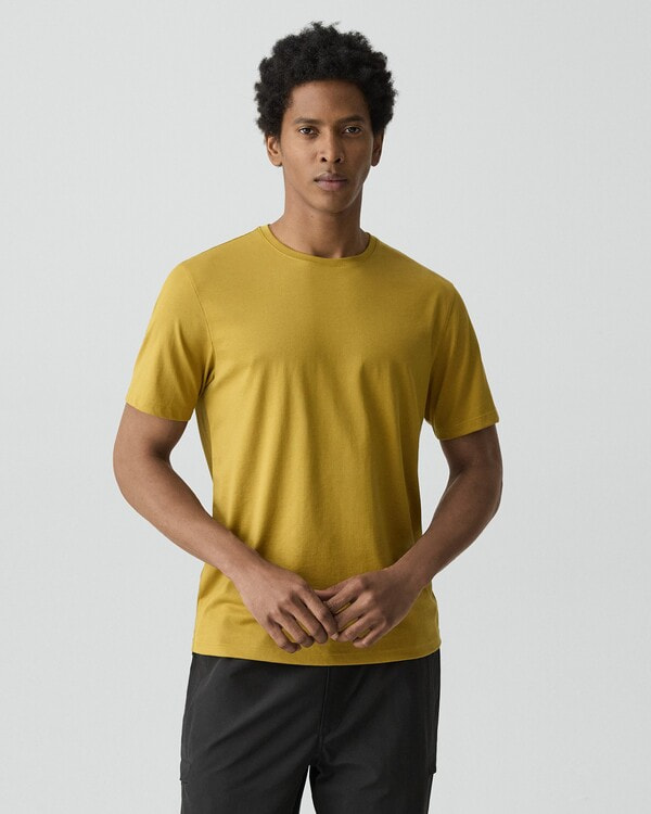 Cotton Jersey Precise Rib Tee | MEN | Theory [セオリー] 公式