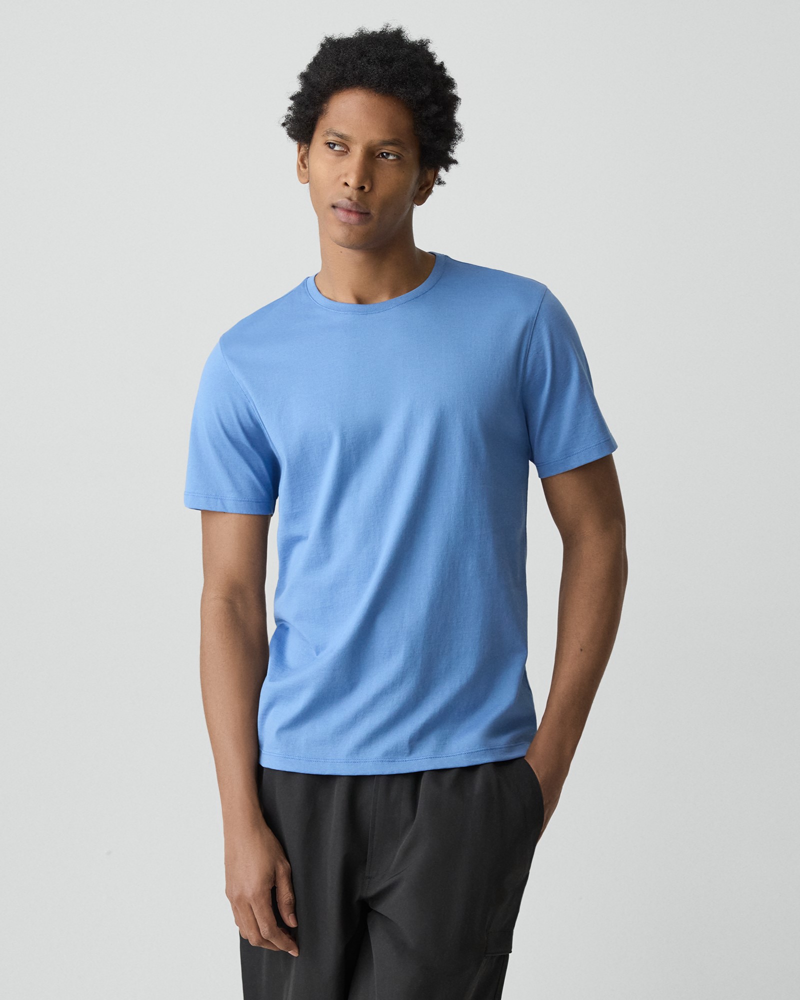 Cotton Jersey Precise Rib Tee | MEN | Theory [セオリー] 公式