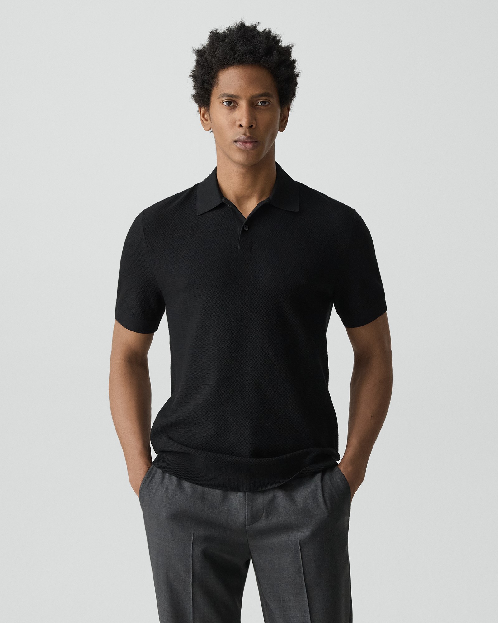 Soris Tee Light Bilen Silver Cloud - Theory Men main image 1