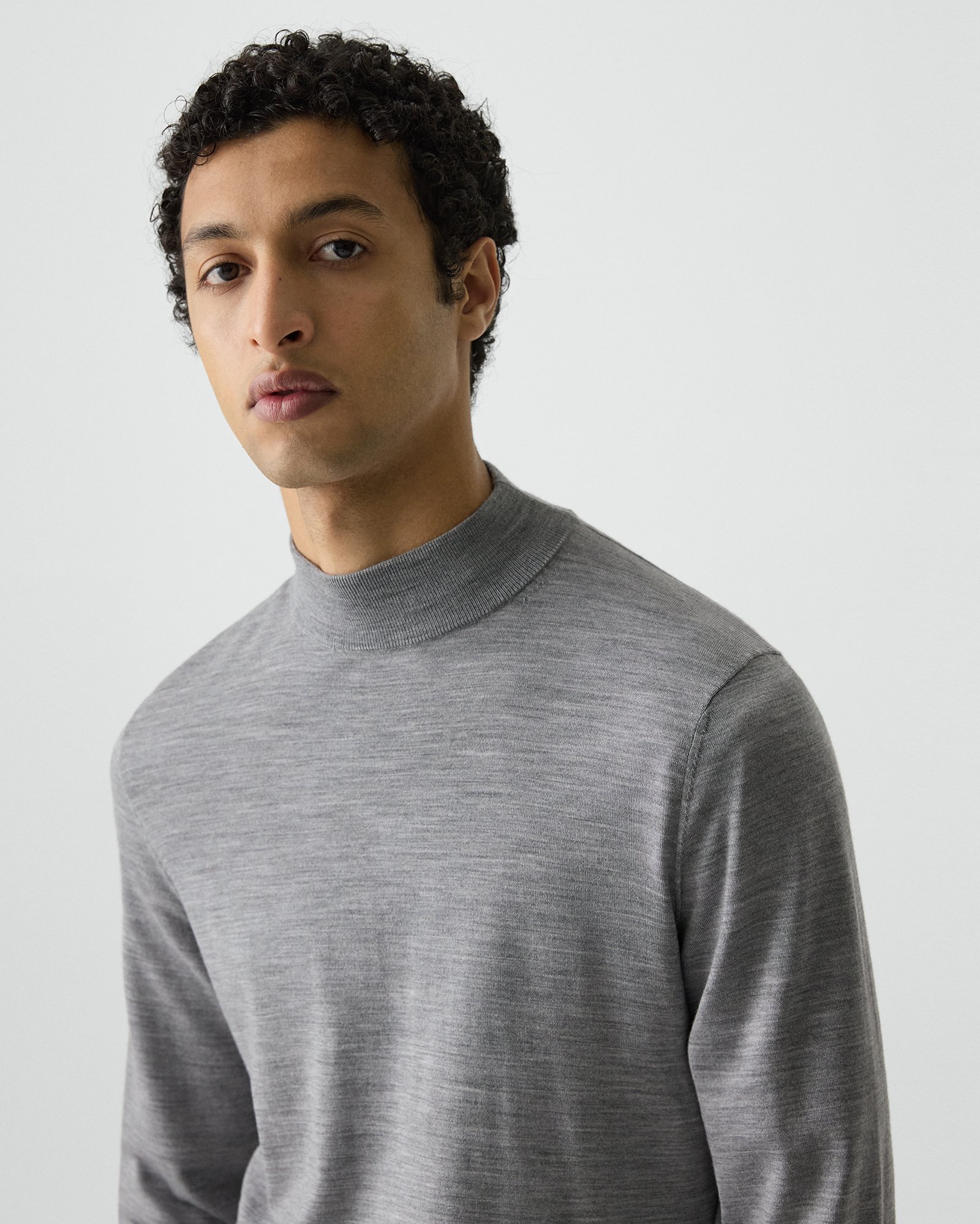 Regal Wool Mock Neck Sweater | MEN | Theory [セオリー] 公式