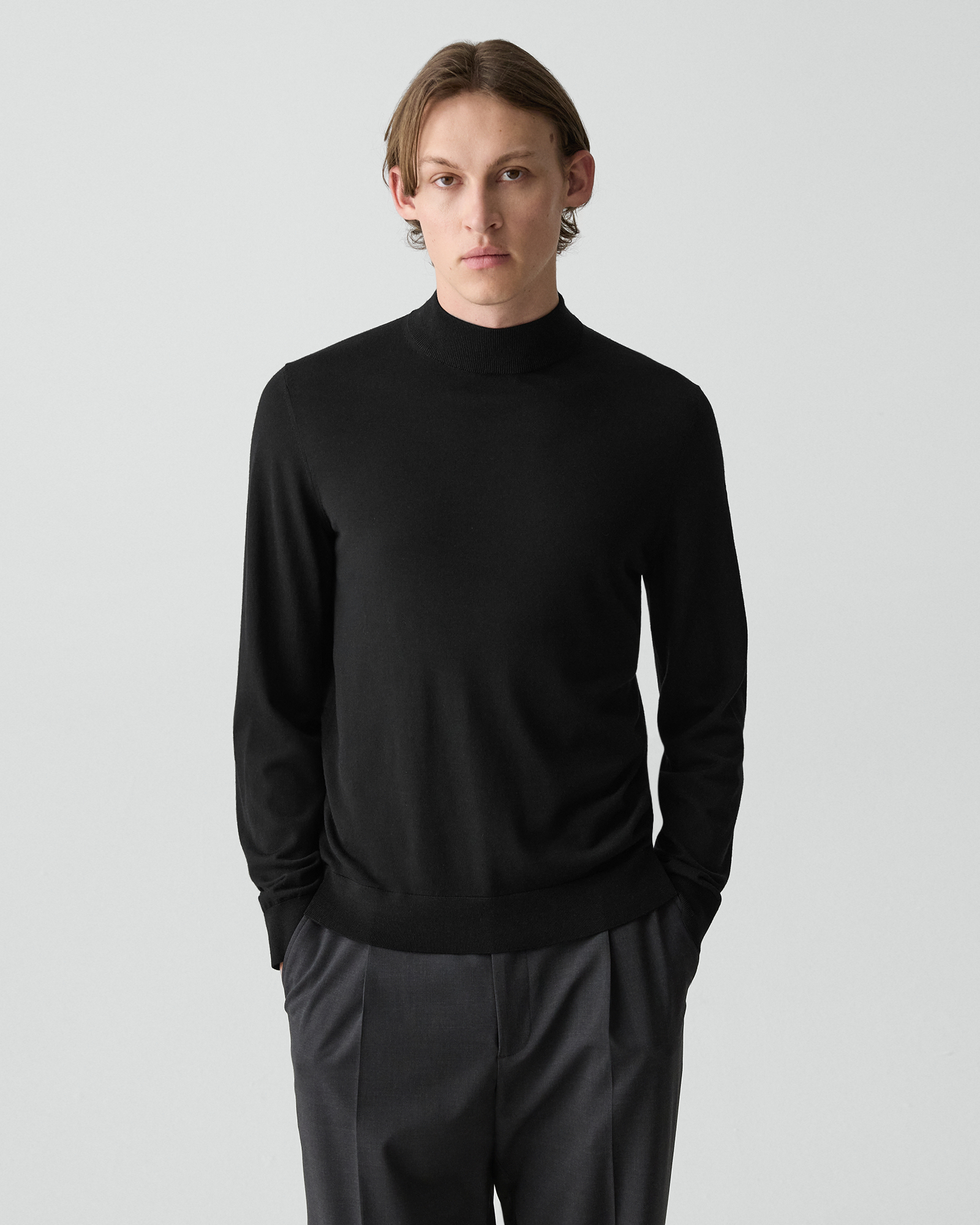 Regal Wool Mock Neck Sweater | MEN | Theory [セオリー] 公式
