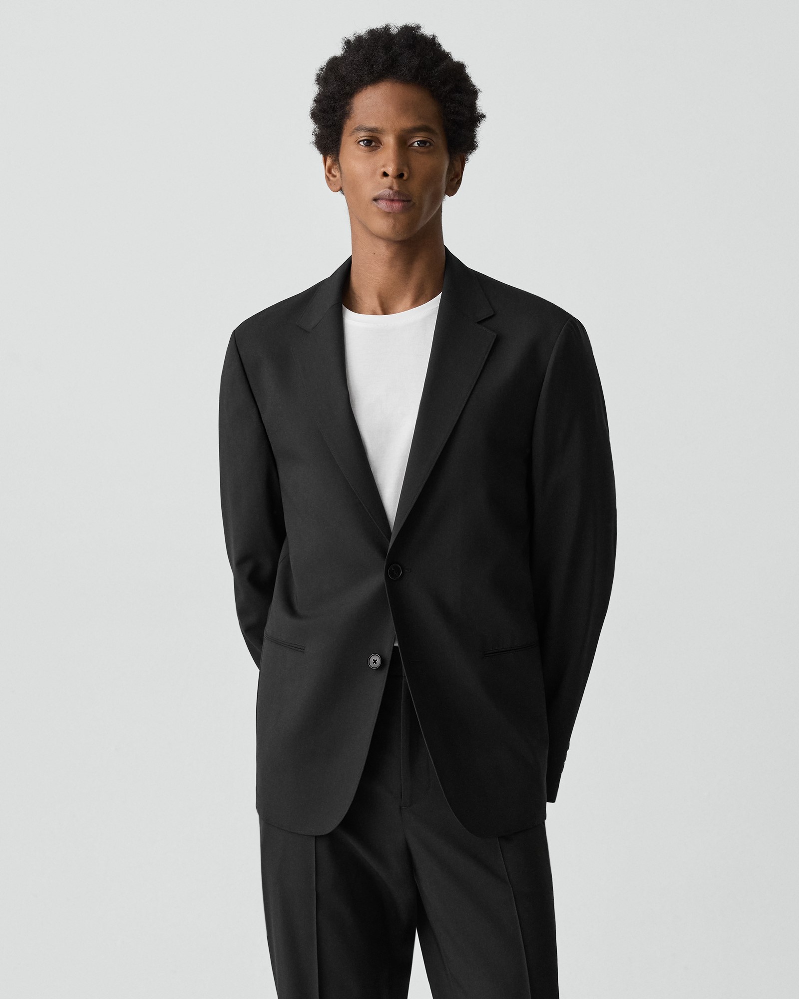 セオリー　スーツ　3点　ブラック Motion Wool Clinton Travel Blazer A | MEN | Theory [セオリー