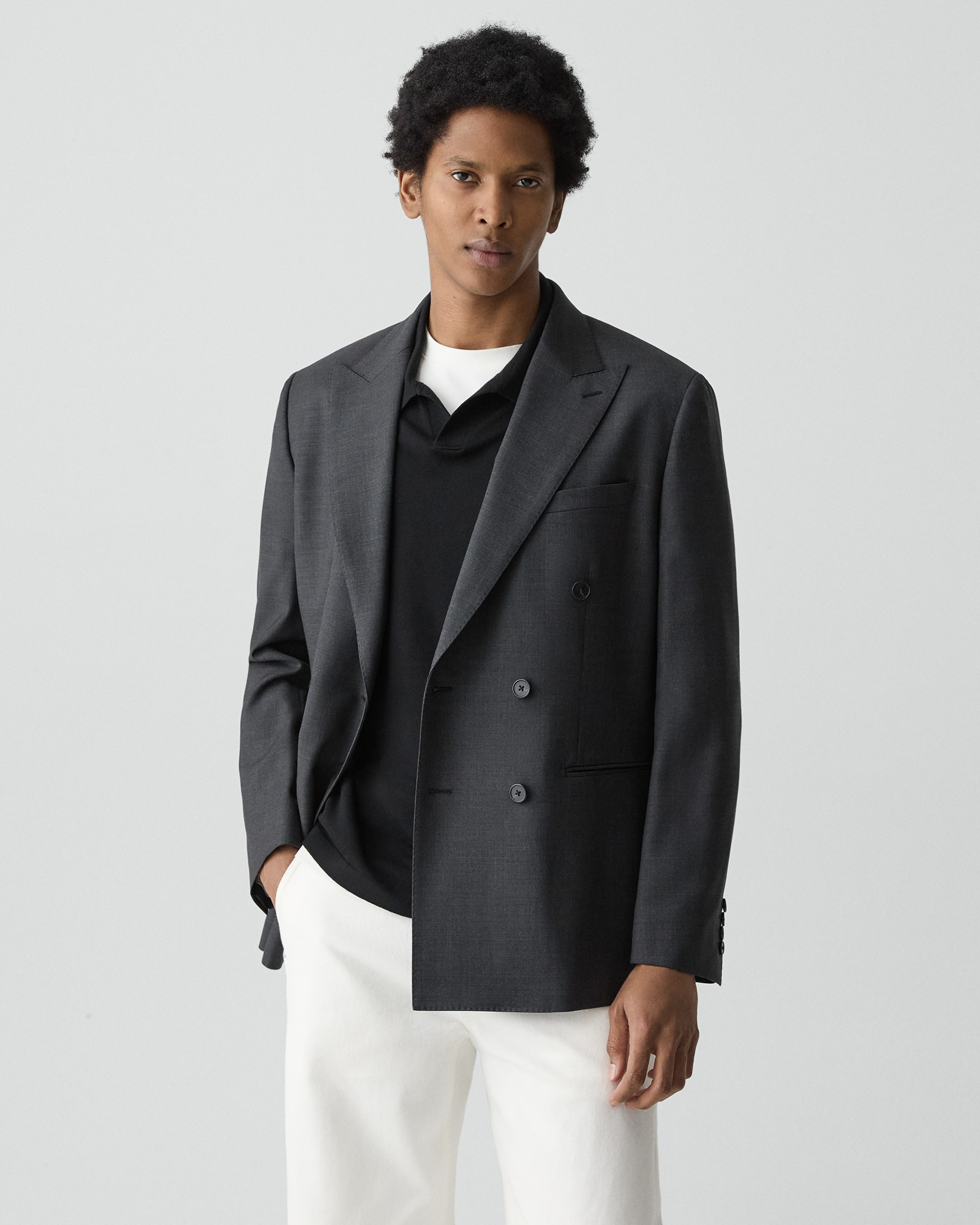 一部店舗限定 Sartorial Wool Standard Double Blazer | MEN