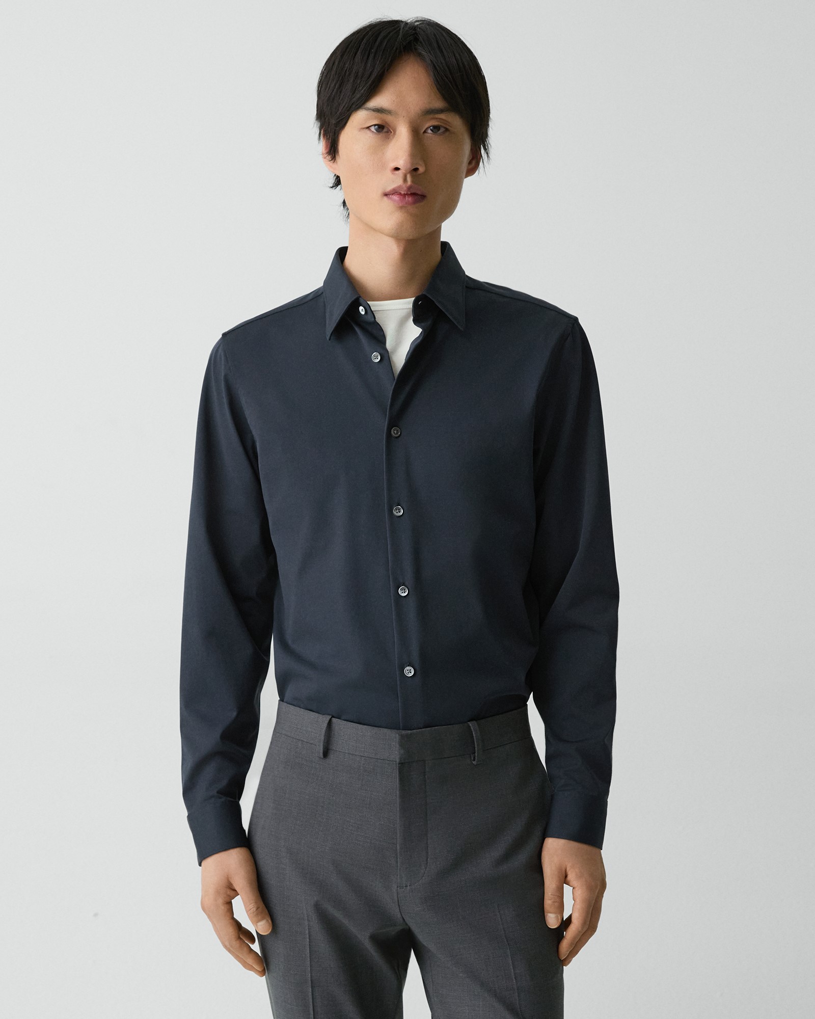 【新品】theory シャツ　Structure Knit Sylvain Structure Knit Sylvain Shirt A | MEN | Theory [セオリー] 公式通販