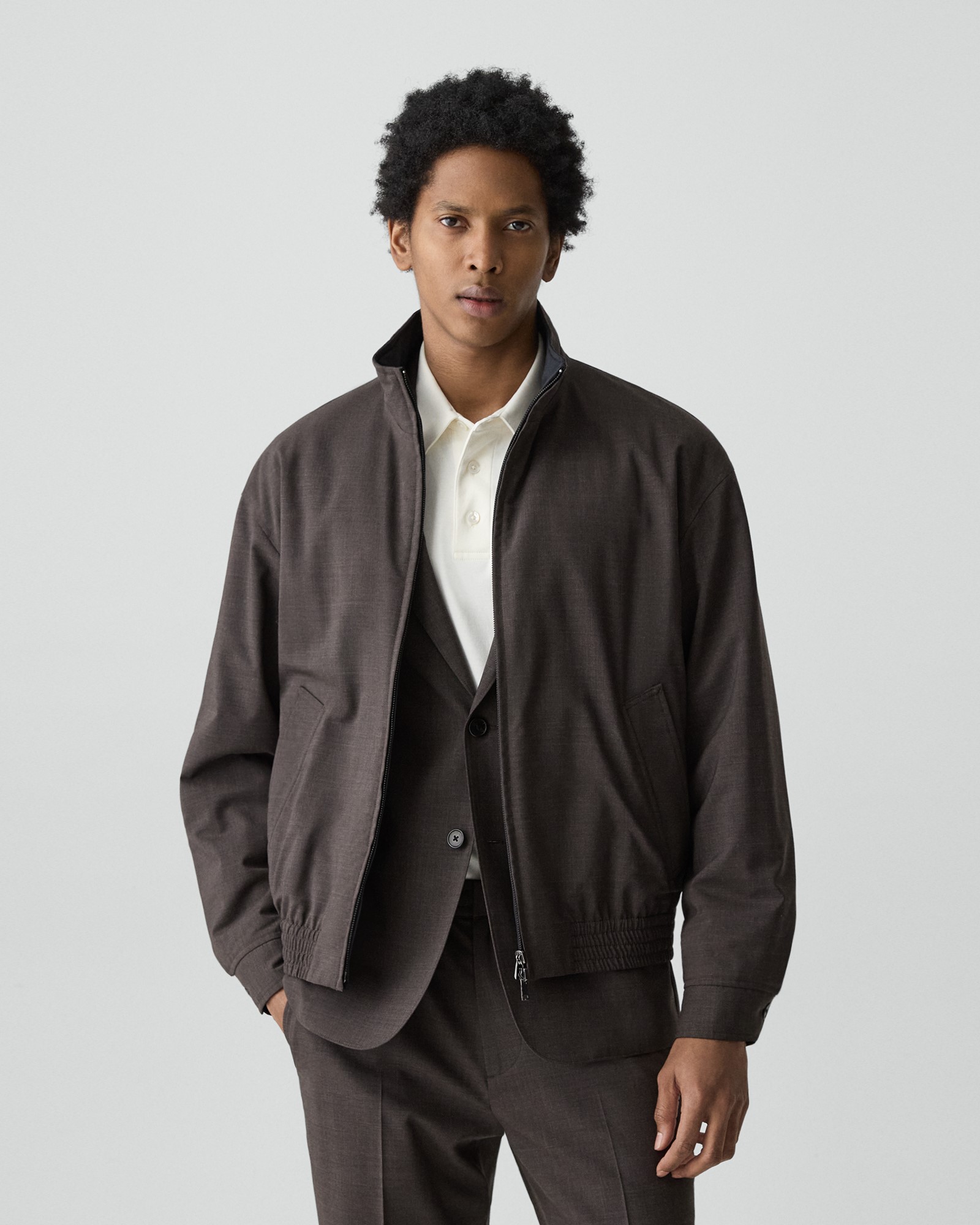 Motion Wool Stand Blouson Reversible | MEN | Theory