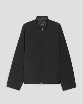 9-5 Theory セオリー　現行2024年製ブルゾン 黒メンバー Precision Ponte Overshirt Blouson | MEN | Theory [セオリー