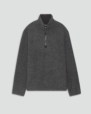 Dynamic Wool Quarterzip Wool Pullover | MEN | Theory [セオリー