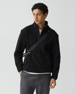 Dynamic Wool Quarterzip Wool Pullover | MEN | Theory [セオリー