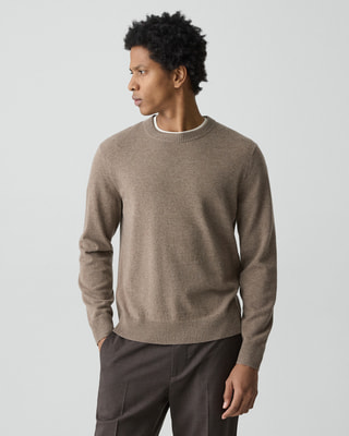 Theory セオリーメン ウールモックネック リブニット Cashmere 3 Hilles Crew Neck Sweater | MEN | Theory [セオリー] 公式