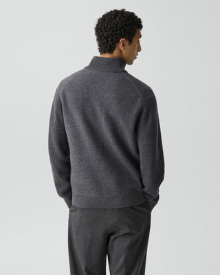Boiled Merino Boiled Fullzip Turtle Sweater | MEN | Theory