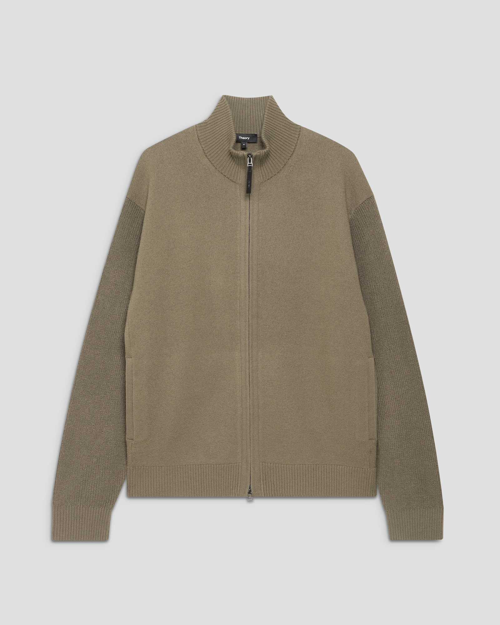 【美品】Theory サンドカラー ジャケット&パンツセット 予約商品》 Boiled Merino Boiled Fullzip Turtle Sweater | MEN