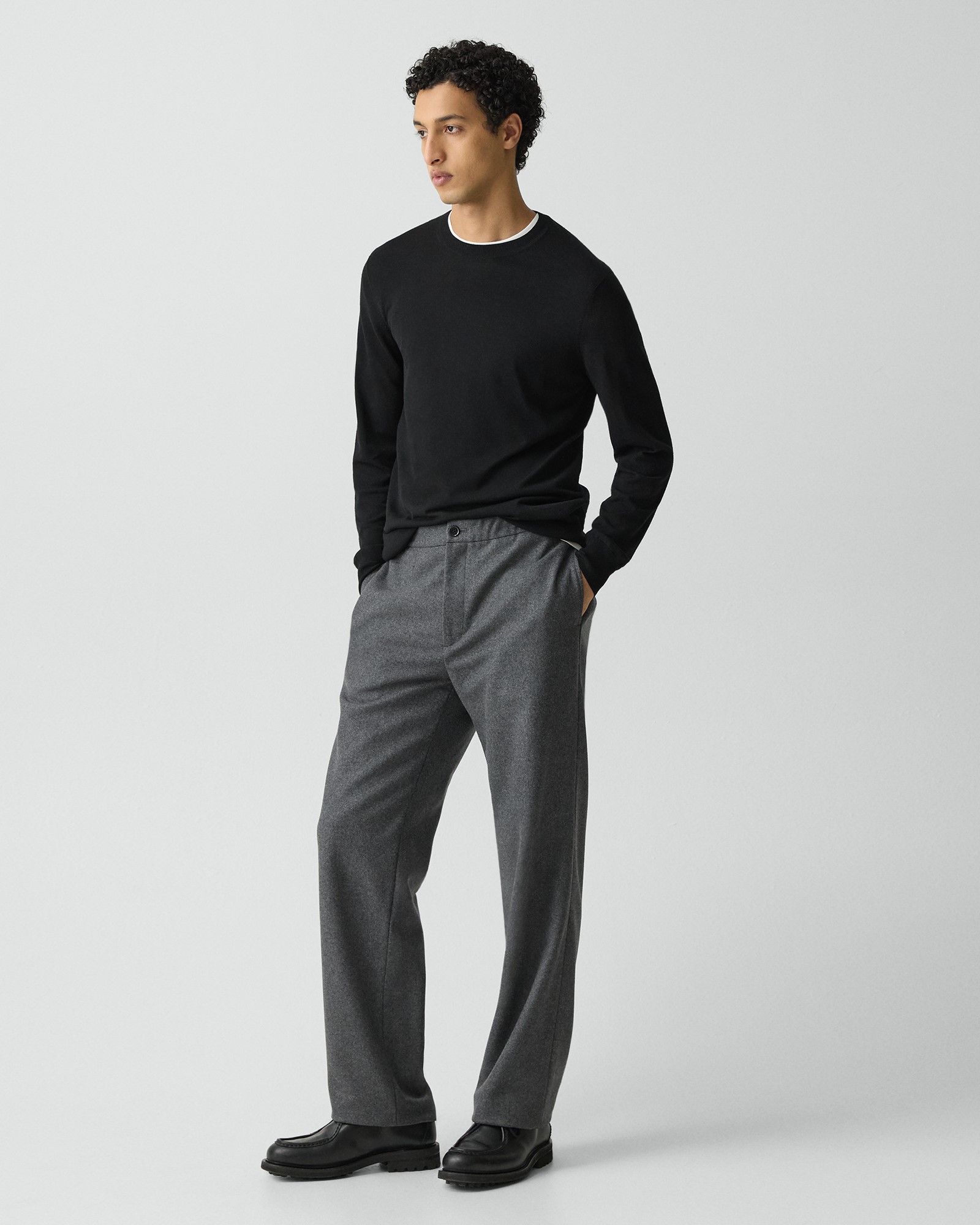 【値下げ】Theory セオリーメン ウールジャージーストレッチパンツ Easy Wool Straight Pant | MEN | Theory [セオリー] 公式通販サイト