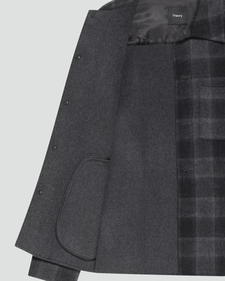 一部店舗限定 New Divide Check Overshirt Blouson | MEN | Theory