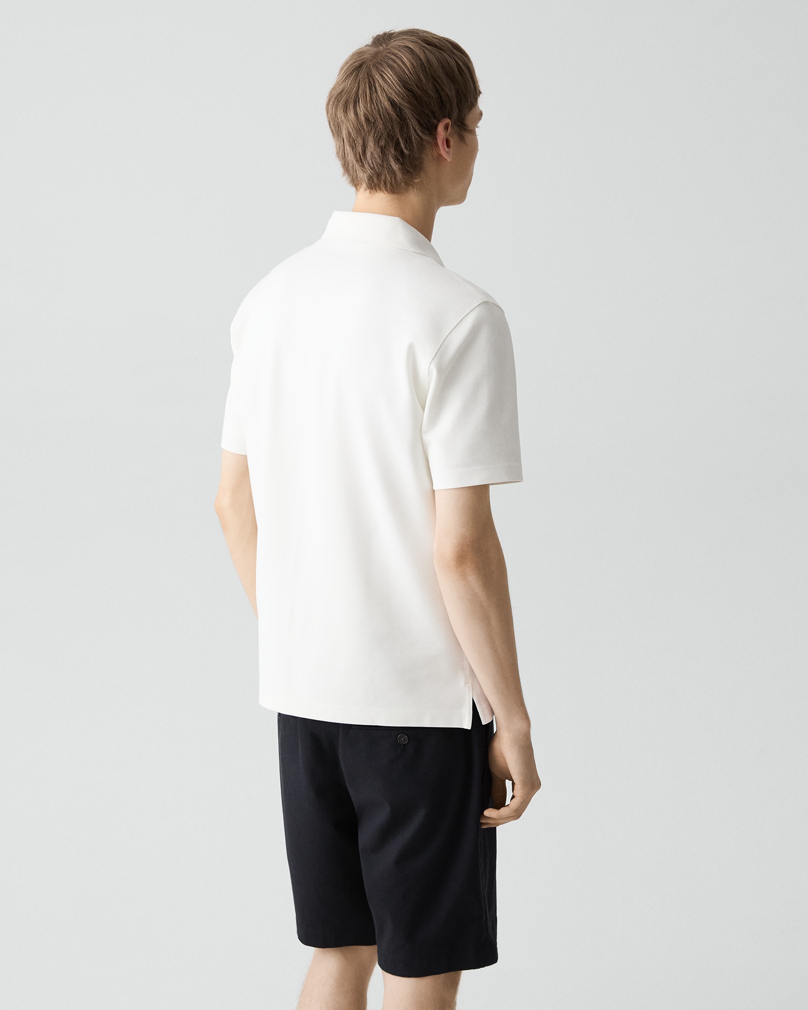 セオリー Theory Tシャツ カットソー ロゴプリント 半袖 ホワイト S Theory セオリー ロゴTシャツ 半袖Tシャツ ホワイト Stretch Ponte