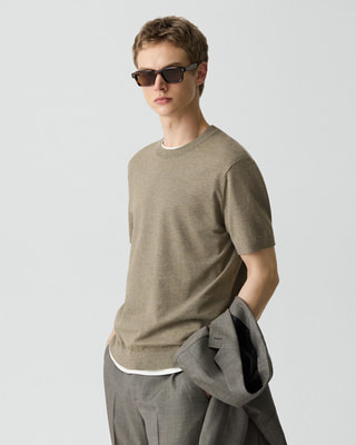 23ss購入■Theory セオリー■ドライコットン 半袖ニット ウォッシャブル Theory - 23ss購入□Theory セオリー□ドライコットン 半袖ニット