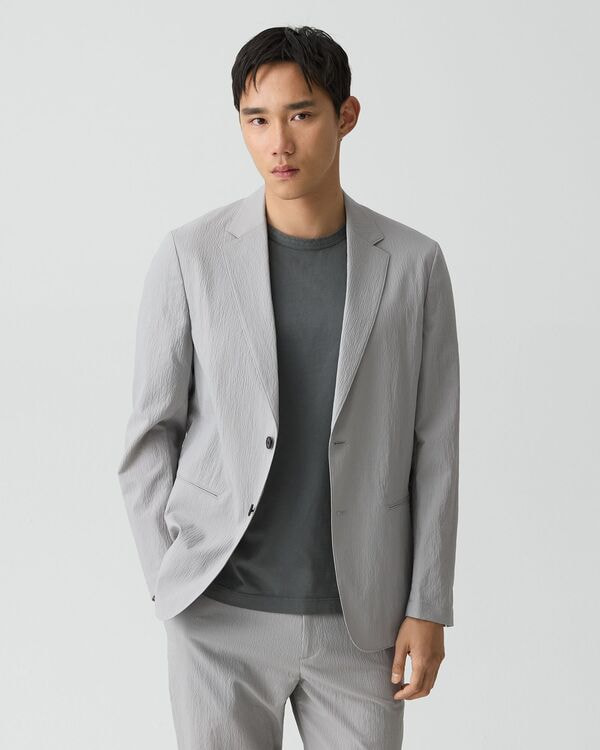 Theory グレー テーラードジャケット P/S 中古・古着通販】theory (セオリー) MARLED PONTE CLINTON FL A