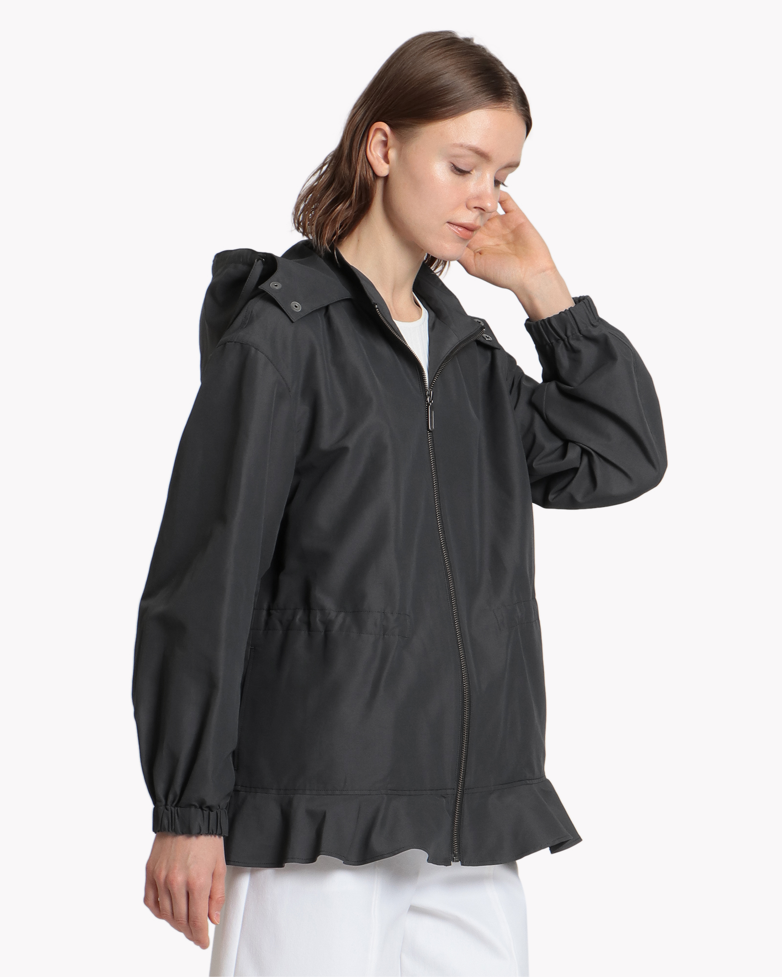 美品♪ Theory luxe Dover Dane フード付きブルゾン 38 | angelesojeda.com