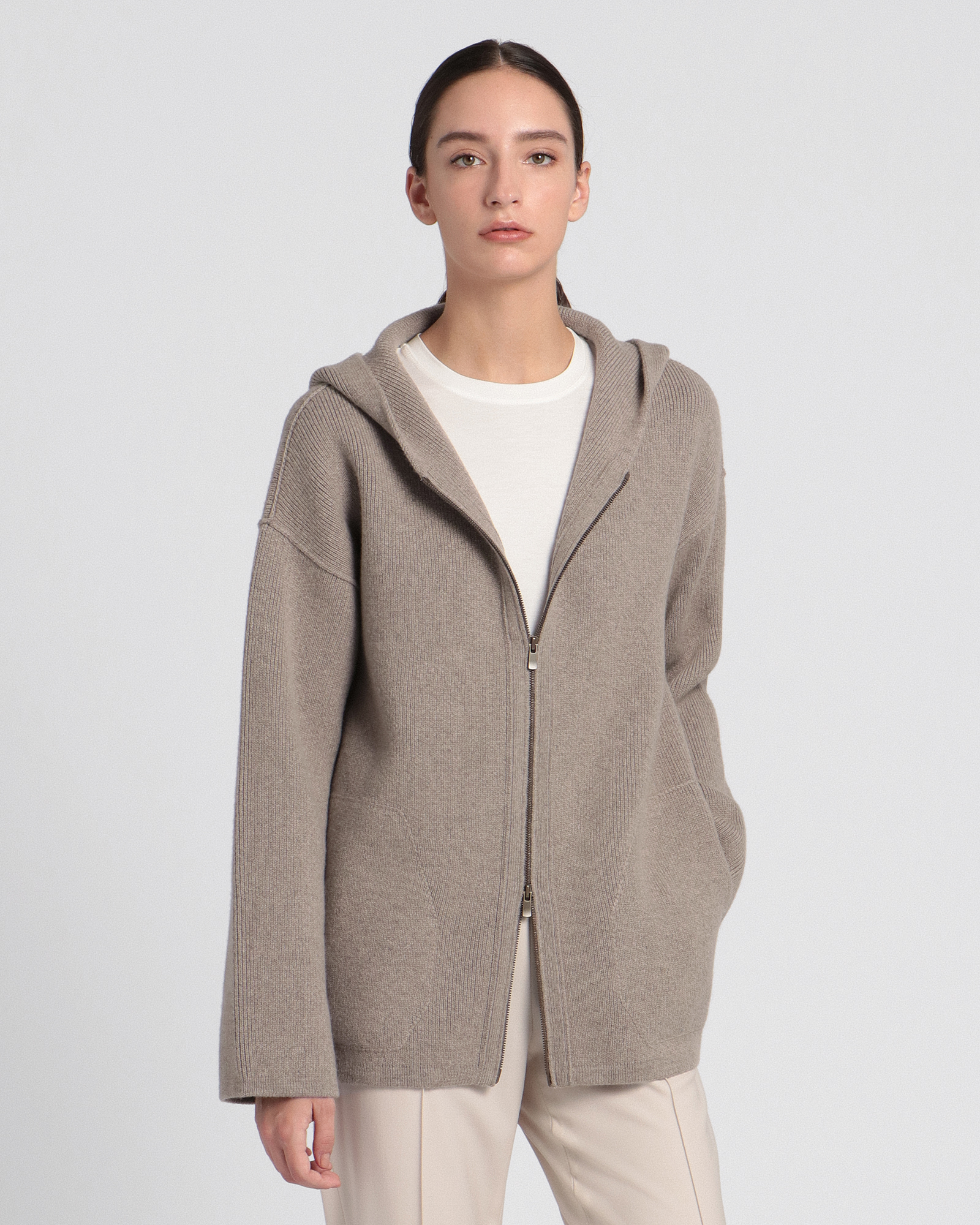 theory luxe フーデットカーディガン - 1