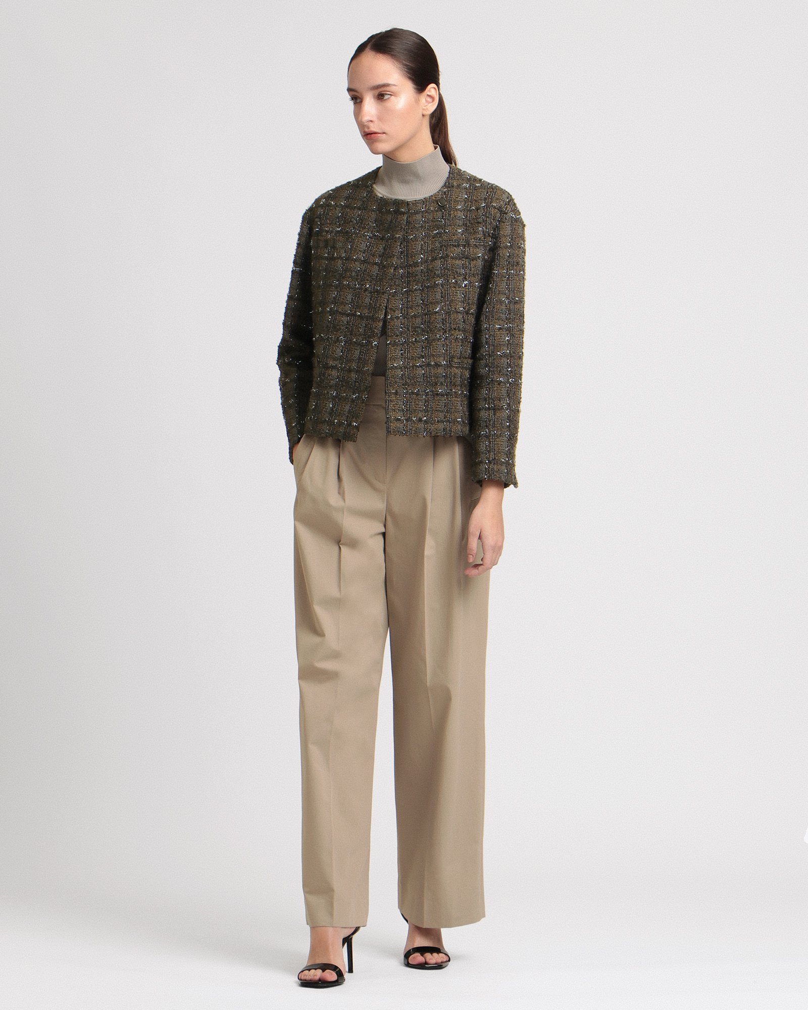 ｽﾓｰﾙ】Bella Tweed Omberline str | Theory luxe[セオリー