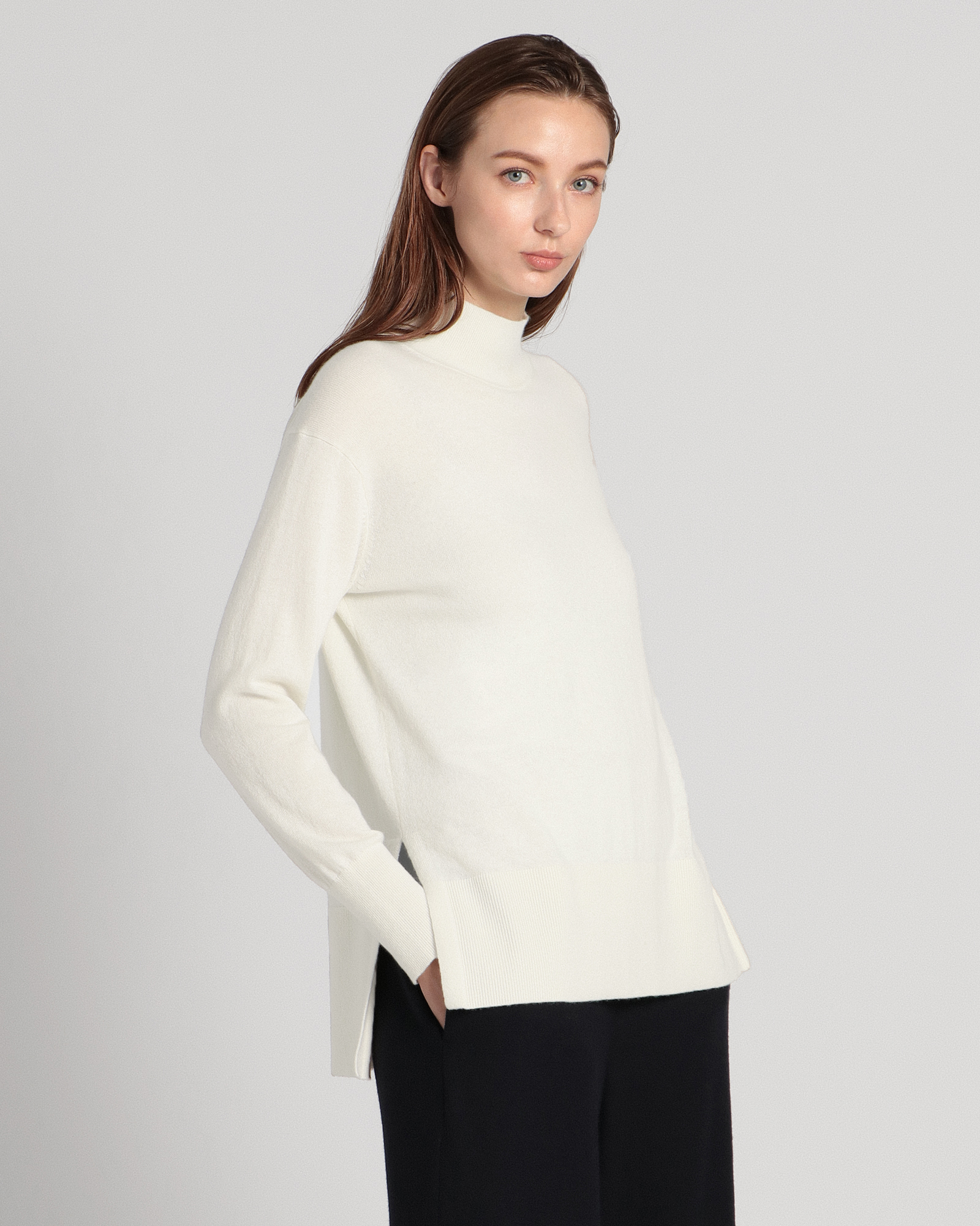 ｽﾓｰﾙ】New Basic Cashmere Maya str | Theory luxe[セオリー