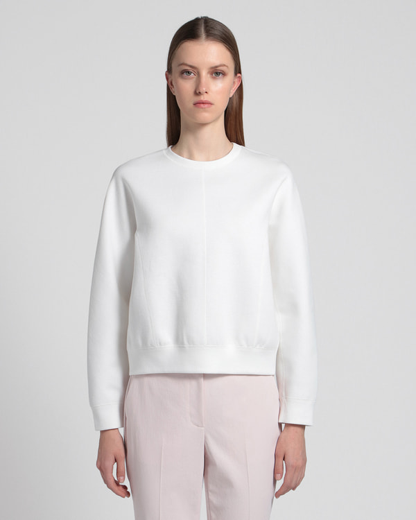 A16470 極美品 現行 セオリーリュクス シャツヘム長袖カットソー 白 38 A16470 極美品 現行 セオリーリュクス シャツヘム長袖カットソー 白 38