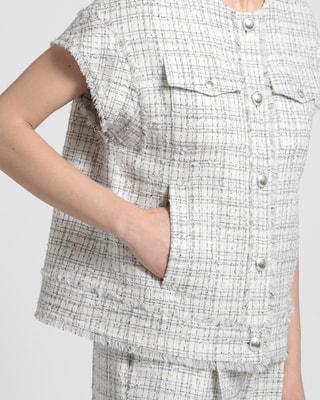 セオリーリュクス】 ツイードベスト Charlotte Tweed Maty Charlotte