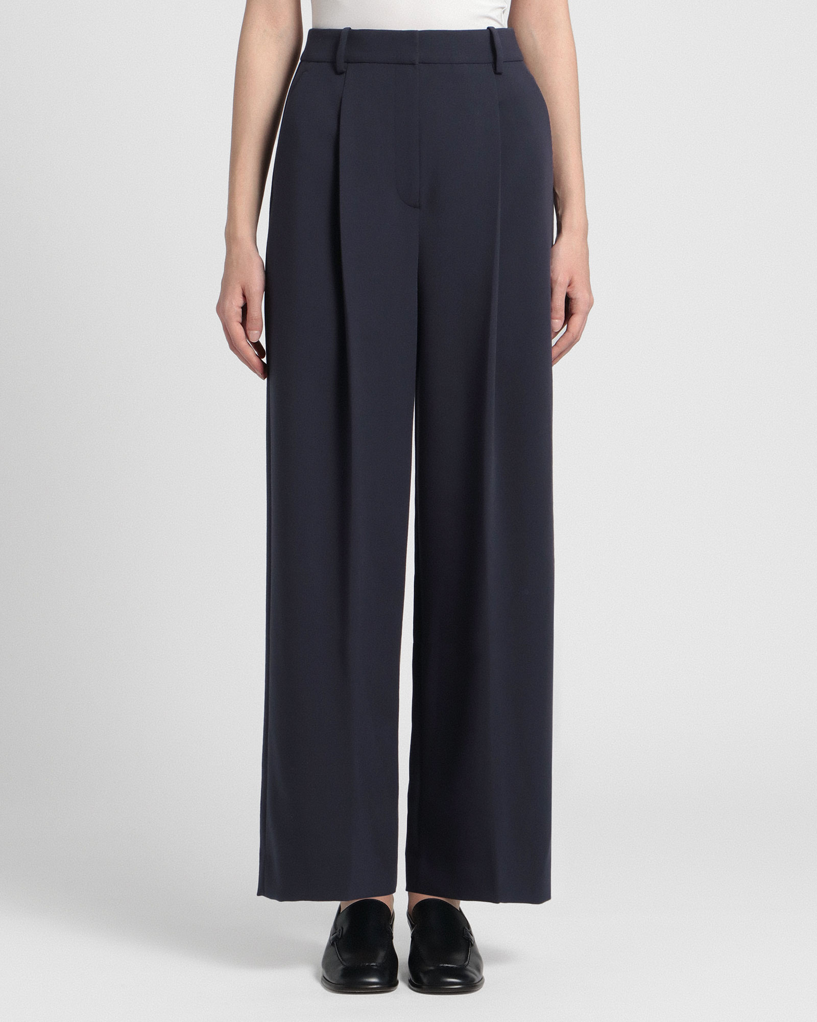 美品)theory luxe 23SS Cosimo セットアップ 紺 40（Theory Luxe