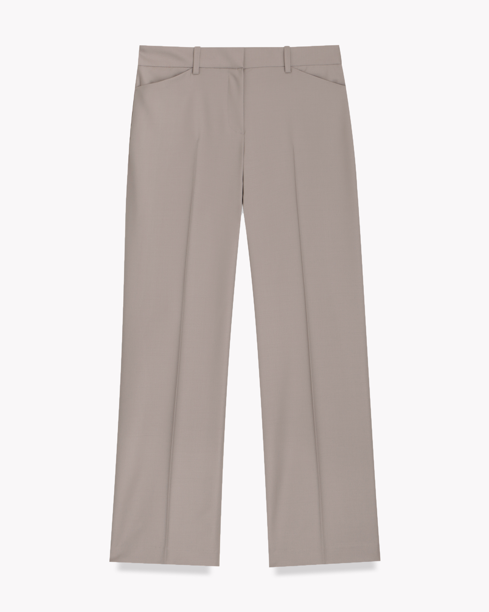 Theoryウールクロップドパンツキャメルベージュ