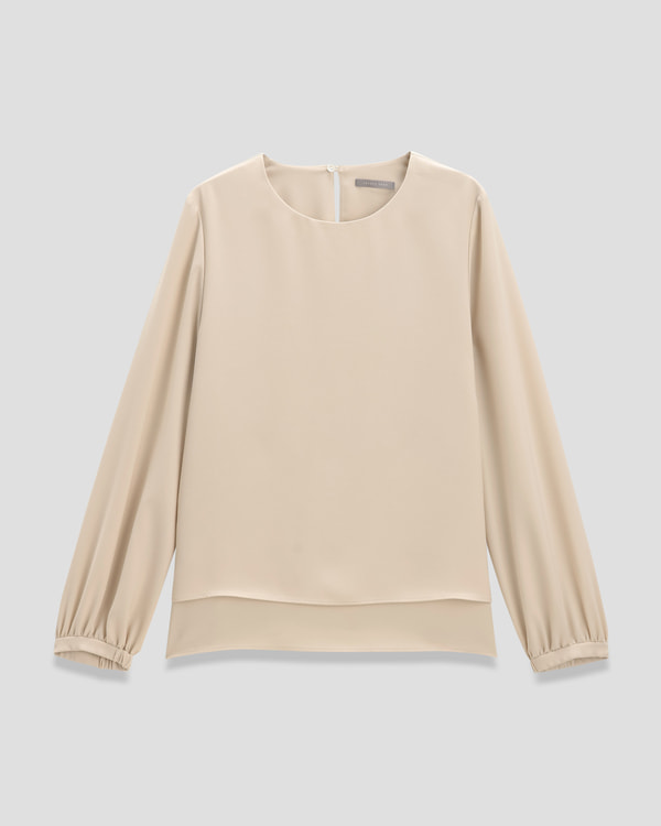 theory luxe ブラウス アイボリー 38 Marvine elida