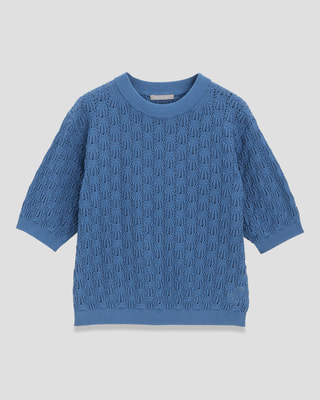 23SS❗️セオリーリュクス プルオーバー ネイビー 定価2.9万 レディース