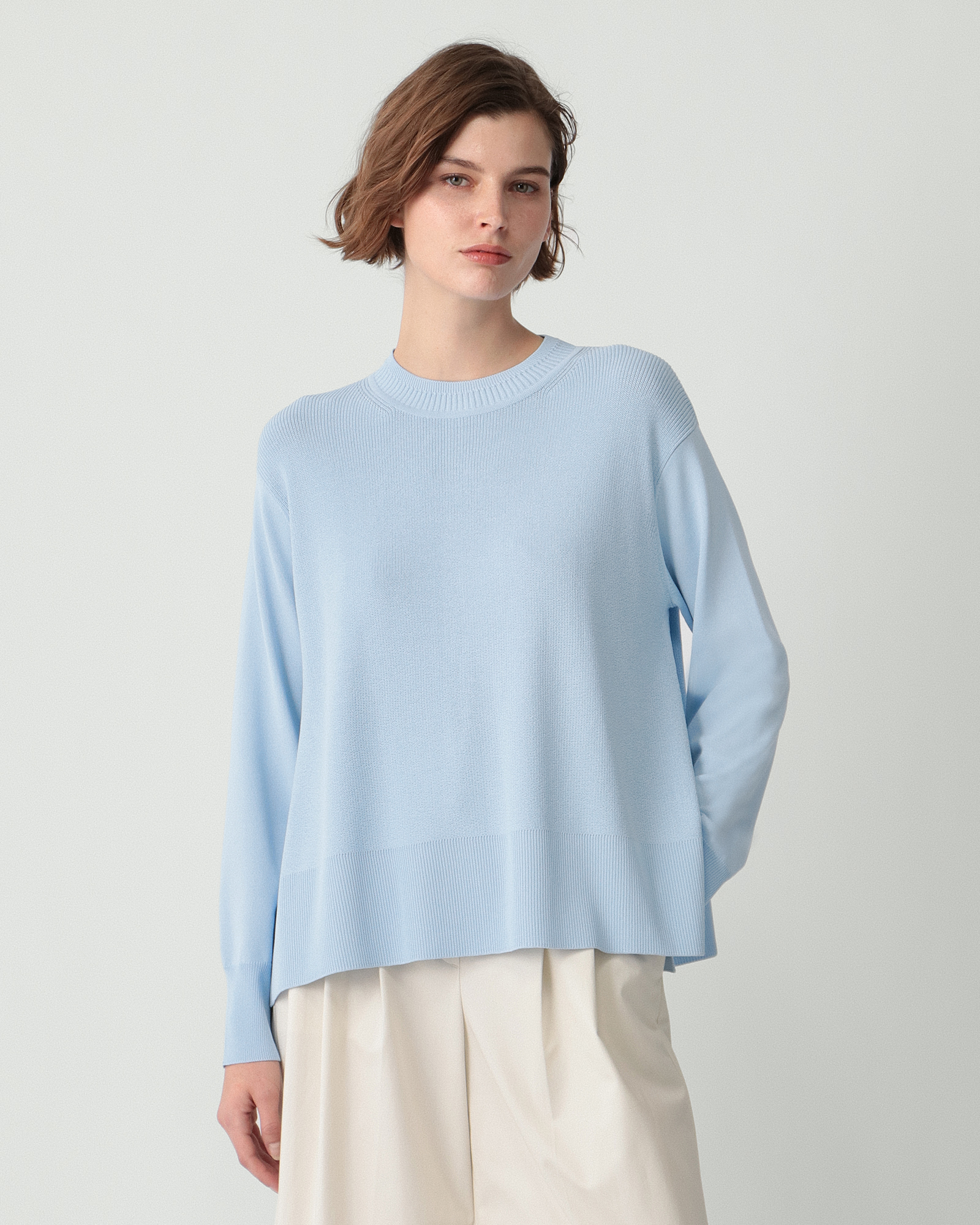美品＊セオリーリュクス 23AW 水色 メランジ ウールニット 38 Chiaro Aulli Sweater | Theory luxe[セオリーリュクス]公式通販サイト