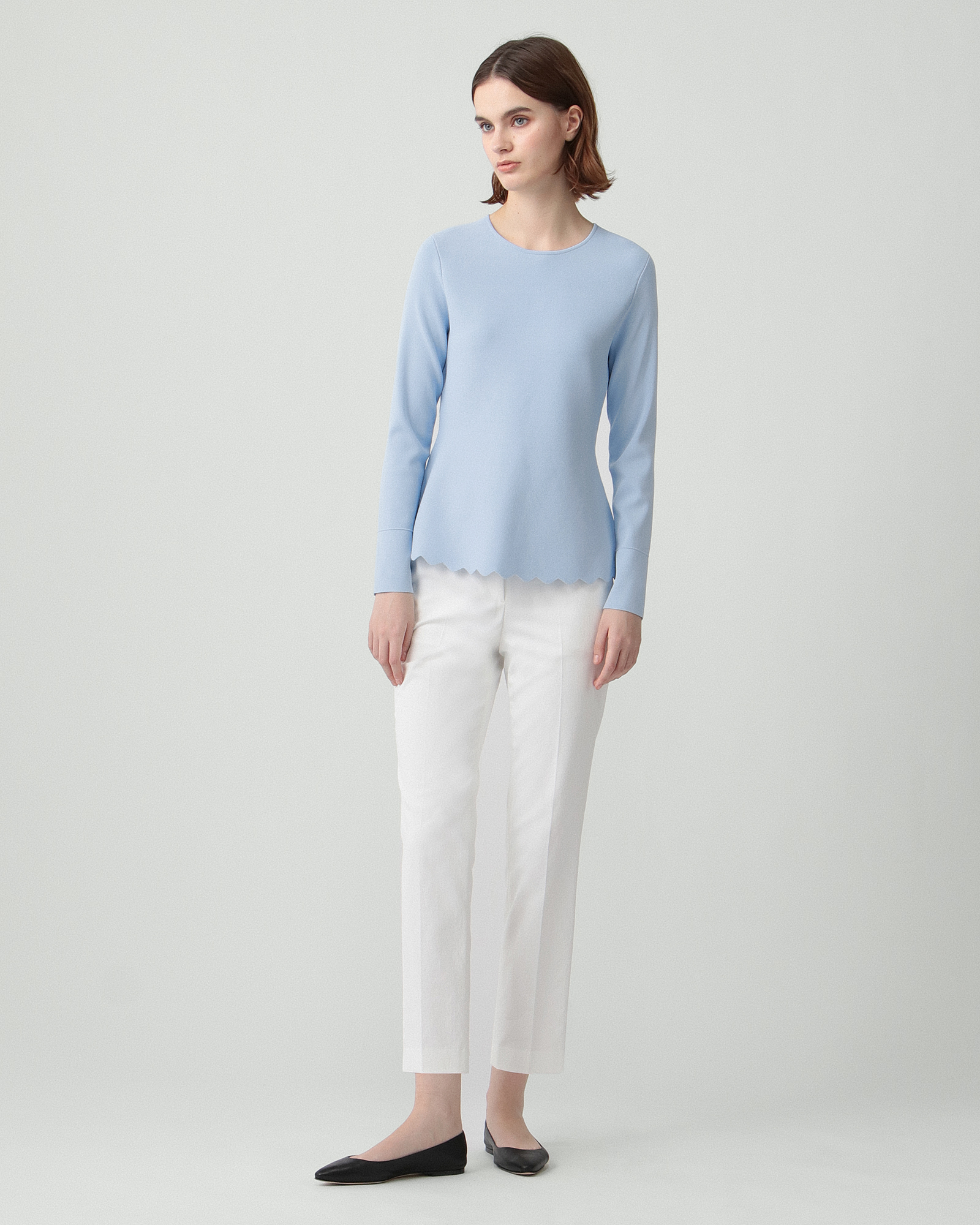 theory luxe 25SS Chiaro Sally ペプラムニット 黒 theory luxe 25SS