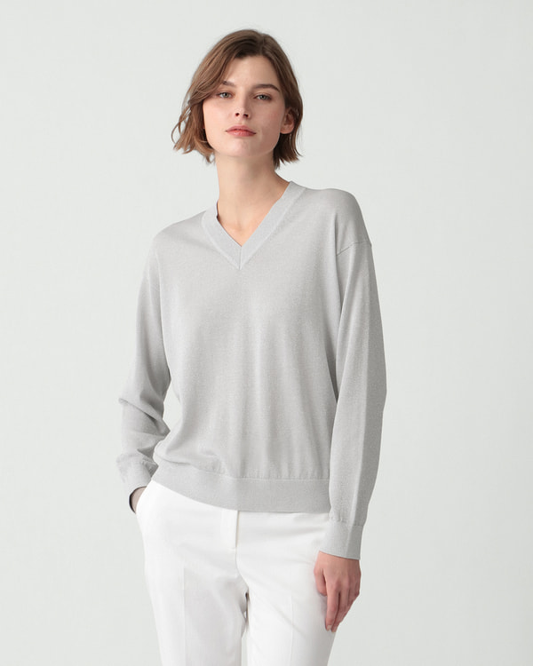 【Theory】Lurex Knit Frickle Sweater 【Theory】Lurex Knit Frickle Sweater