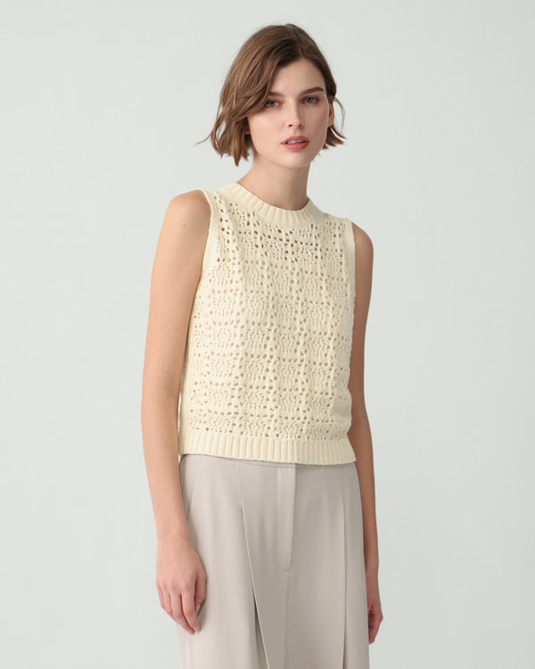 【Theory】Eyelet Stitch Emma Sweater 【Theory】Eyelet Stitch Emma Sweater